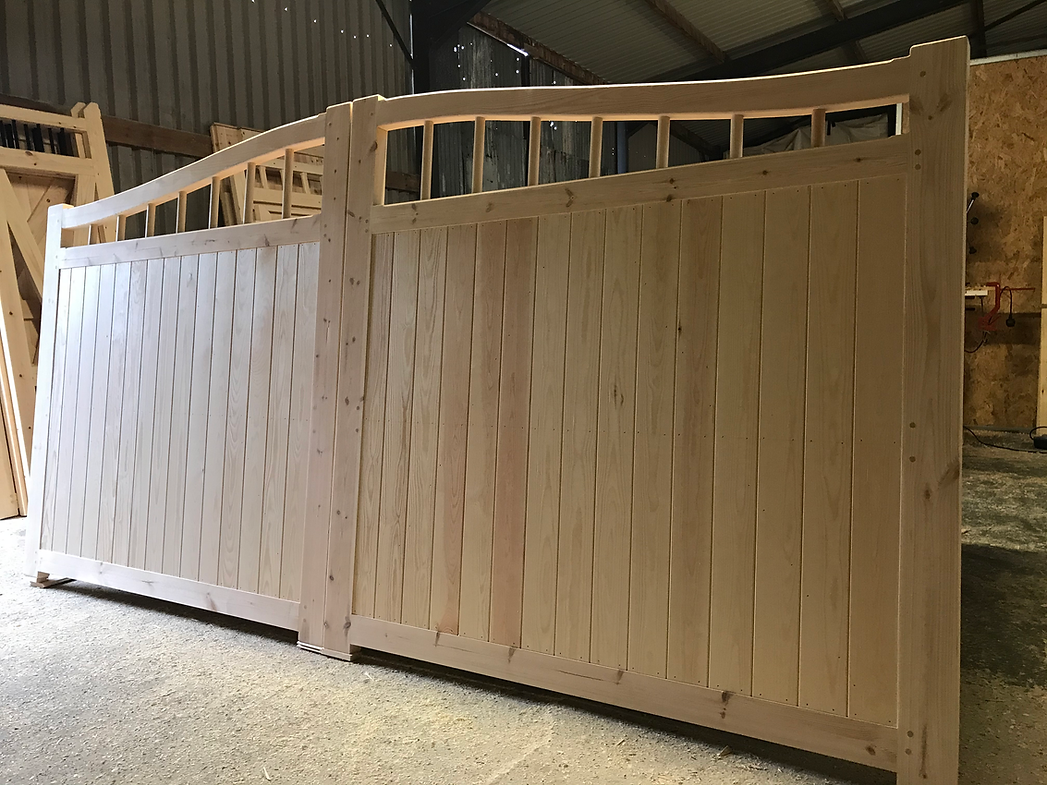 Wooden Driveway Gate